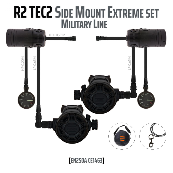 TECLINE R2 TEC2 - Sidemount MILITARY set
